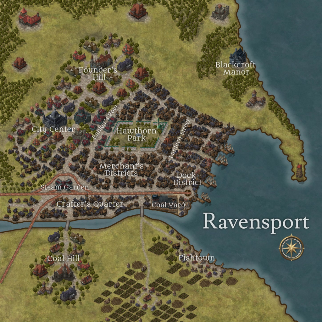 Blackcroft Crypts: Module & Ravensport Location for DnD5e (PDF)